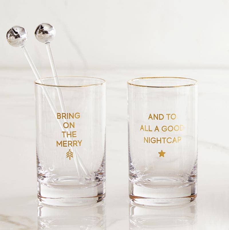 Rocks Glass - Bring on the Merry