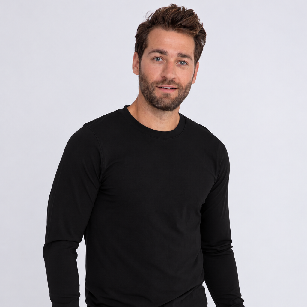 Pima Cotton Blend Long Sleeve