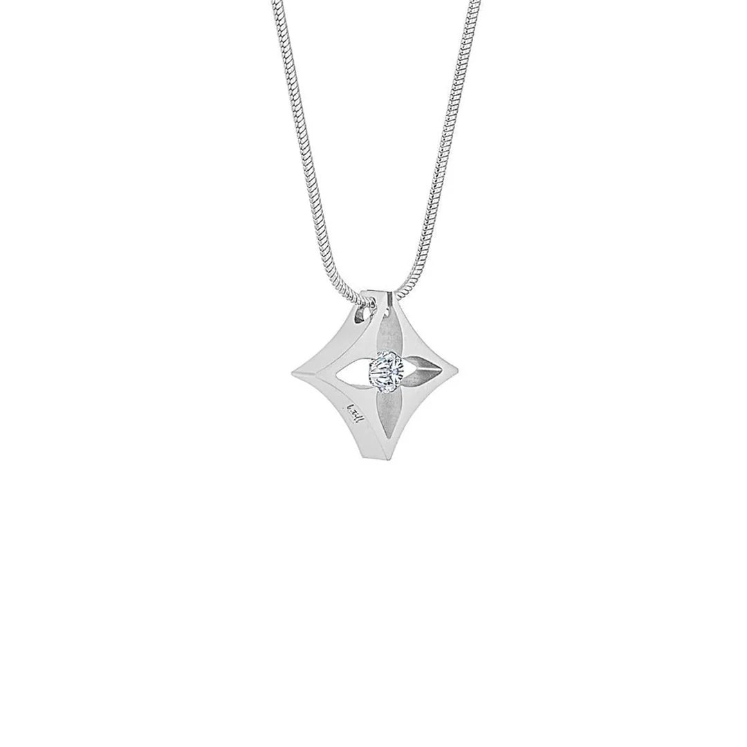 Stainless Steel Pendant Necklace - 20 inch