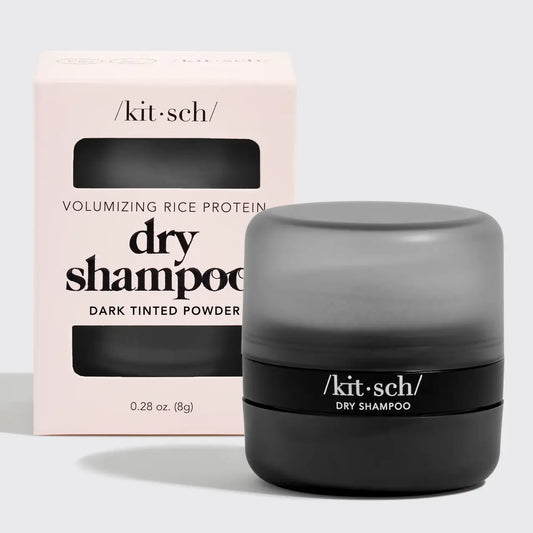 Dark Volumizing Rice Protein Dry Shampoo with Puff