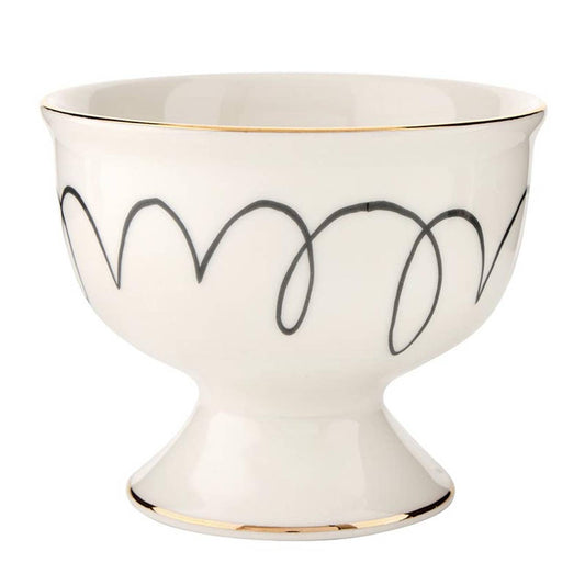 Ceramic Ice Cream Bowl - Squiggles