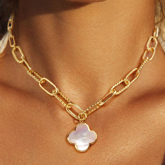 Paperclip Clover Necklace