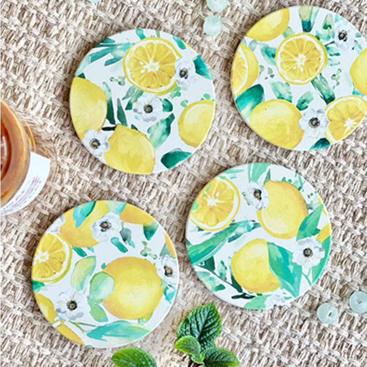 Patina Vie Lemons Coasters, S/4