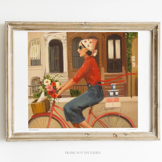 Brownstones Art Print