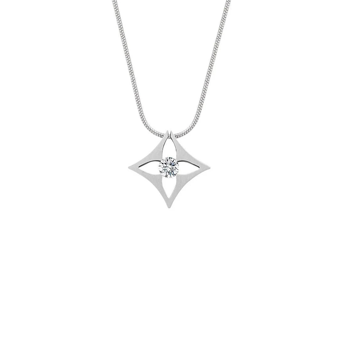 Stainless Steel Pendant Necklace - 20 inch